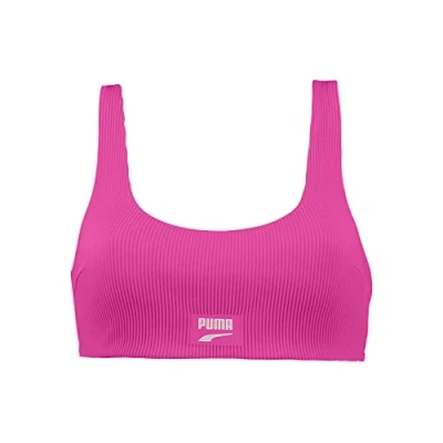Abbildung von PUMA Damen Scoop Neck Bikini Top, Neon Pink, XS EU