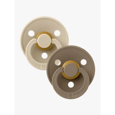 Abbildung von BIBS Schnuller Colour 2er Pack Latex Größe 3, Vanilla/Dark Oak
