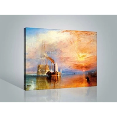 Abbildung von 1art1 Joseph William Turner Poster Die Kämpfende Temeraire, 1839 Bilder Leinwand Bild Auf Keilrahmen XXL Wandbild Kunstdruck Als Leinwandbild 80x60 cm