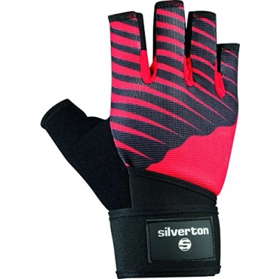Abbildung von Silverton Erwachsene Handschuhe Cross Grip, schwarz/Rot, M
