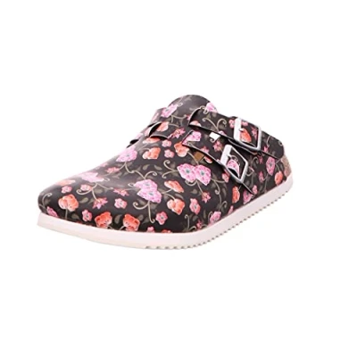 Abbildung von Birkenstock Clogs, Damen, Größe: 39, Black, pink Schuhe