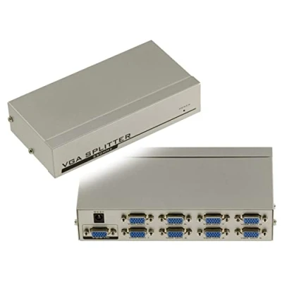 Abbildung von KALEA INFORMATIQUE Splittertyp VGA Videosplitter, der 1 Eingangsquelle identisch auf 8 gleichzeitige Ausgänge dupliziert. 250MHz Bandbreite