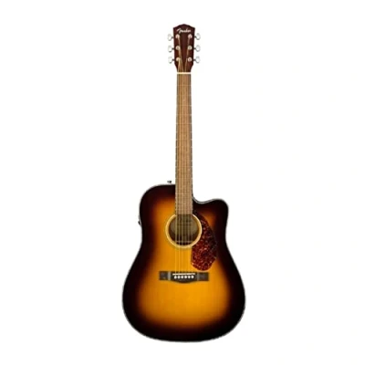 Abbildung von Fender CD 140SCE Dreadnought Elektroakustikgitarre, 3 Tone Sunburst, inklusive Hartschalenkoffer