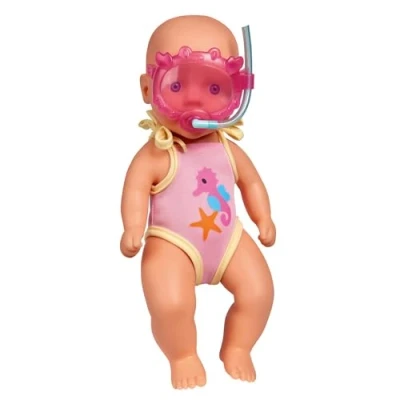 Abbildung von Simba Babypuppe Puppe New Born Baby Badepuppe Baden Schwimmbrille 105030172
