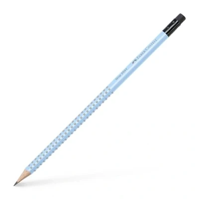 Abbildung von Faber Castell 217274 Bleistift Grip Graphit mit Gummi B Sky Blue