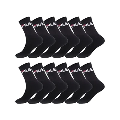 Abbildung von FILA Herren Fila/Am/Tnx12 Sportsocken, Schwarz (Noir N Nr), 39 42 EU