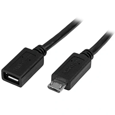 Abbildung von StarTech.com 0,5m Micro USB Verlängerungskabel Stecker/Buchse Stecker zu Buchse Kabel