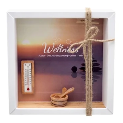 Abbildung von ZauberDeko Geschenkbox Geldgeschenk Verpackung Gutschein Wellness Sauna Erholung