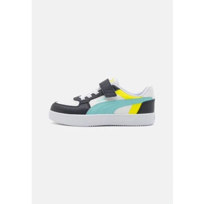 Abbildung von Puma Caven 2.0 Block Unisex Sneaker low für Kinder, Größe: 28, White/safe lake/new navy Schuhe