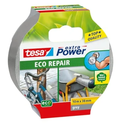 Abbildung von 8 x Tesa Gewebeband Extra Power Universal ecoLogo 38mmx10m grau