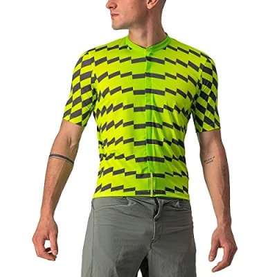 Abbildung von CASTELLI Men&#039;s Unltd Dirt Jersey Sweatshirt, Electric Lime/Dark Gray, XXL