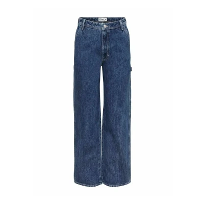 Abbildung von ONLY Onlwest HW Carpenter STR Jeans Straight Leg, Damen, Größe: 33x32, Medium blue denim