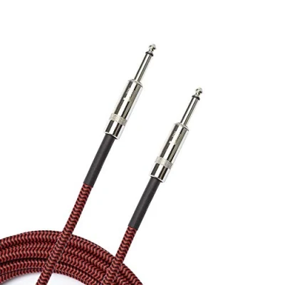 Abbildung von D&#039;Addario Umflochtenes Instrumentenkabel Rot, 4,5 m