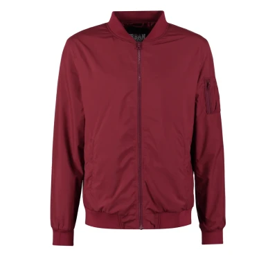 Abbildung von Urban Classics Light Bomber Jacket Bomberjacke, Herren, Größe: Medium, Burgundy
