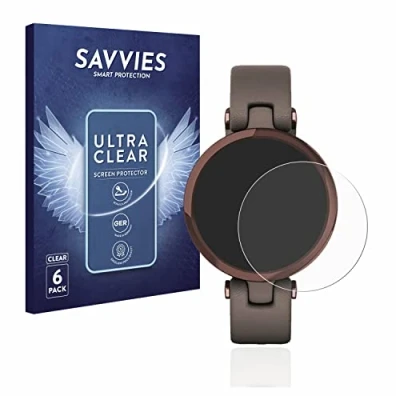 Abbildung von Savvies 6 Stück Schutzfolie für Garmin Lily Displayschutz Folie Ultra Transparent