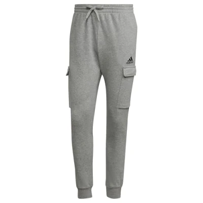 Abbildung von adidas, Essentials Fleece Regular Tapered, Frachthosen, Mittel Grauer Heather/Schwarz, XL, Mann