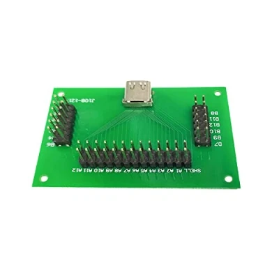 Abbildung von WLGQ USB 3.1 TYPEC Testbuchse mit PCB c Testbuchse（Doppelte Stiftreihe）
