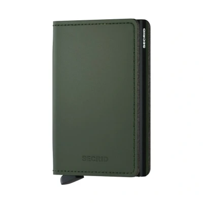 Abbildung von Secrid Slimwallet Portemonnaie Matte green &amp; black