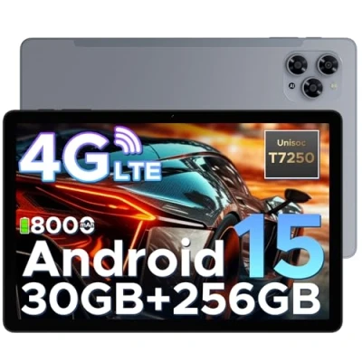 Abbildung von DOOGEE Tab G6 Android 15 Tablet 11 Zoll, 30GB RAM + 256GB ROM mit SIM Card Slot, 90Hz IPS, 8000mAh Akku, Unisoc T7250 Octa Core, Widevine L1, Netflix, 4G LTE, 3,5mm Kopfhörer/5G WiFi/Face ID