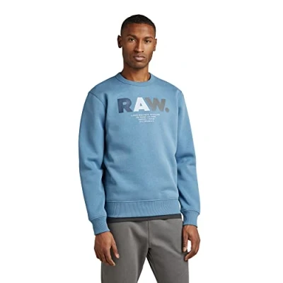 Abbildung von G Star RAW Herren Multi Colored RAW. Sweatshirt, Blau (Azul D22229 A971 2182), S