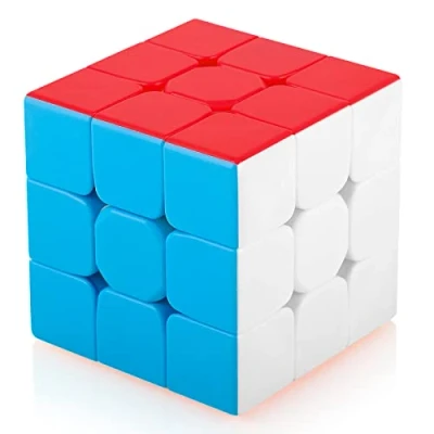 Abbildung von Maomaoyu Zauberwürfel 3x3 3x3x3 Original Speed Stickerless Magic Cube Puzzle Magischer Würfel für Schneller und Präziser mit Lebendigen Farben