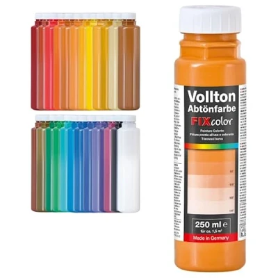 Abbildung von decotric Decolor Bunte Abtönfarbe Terrakotta 250 ml I Dispersionsfarbe für dekorative Anstriche und wasserbasierten Materialien Hohe Farbkraft &amp; Ergiebigkeit