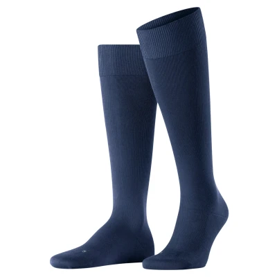 Abbildung von Falke Energizing Cotton Kneehigh Compression Kniestrümpfe Deep blue, Herren, Größe: 47/48, blue