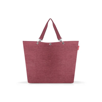 Abbildung von reisenthel shopper XL twist maroon Geräumige Shopping Bag und edle Handtasche in einem Aus wasserabweisendem Material
