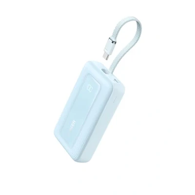 Abbildung von Anker Zolo Powerbank, 10.000mAh 30W High Speed portables Ladegerät mit integriertem USB C Kabel, Schnelllade Akkupack für iPhone 15 Modelle, MacBook, Galaxy, iPad, und mehr