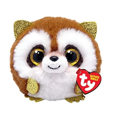 Abbildung von TY Pickpocket Waschbär Beanie Balls 3&quot; Baby Weiches Plüschtier Sammlerstück Kuscheliger Stoffteddy