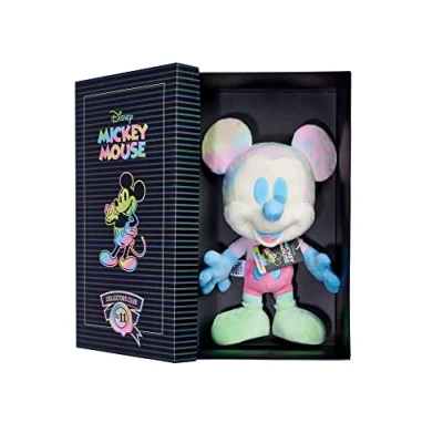 Abbildung von Simba 6315870310 Disney Tie Dye Mickey Mouse, Sammler Plüschtier in Geschenkbox, Nr. 11 der Kollektion von 12, Amazon Exclusiv, 35cm Plüschfigur, Sammlerstück, ab den ersten Lebensmonaten geeignet