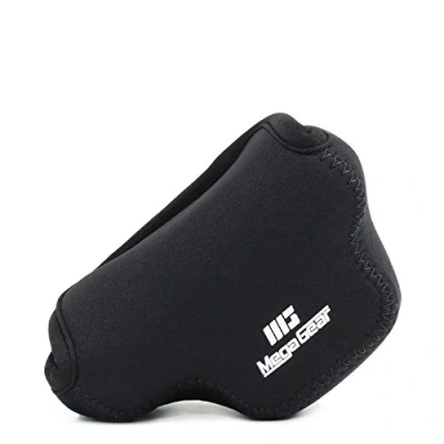 Abbildung von MegaGear Ultraleichte Kameratasche aus Neopren Marterial für Nikon 1 J4, J5 mit 10 30 mm (Schwarz)