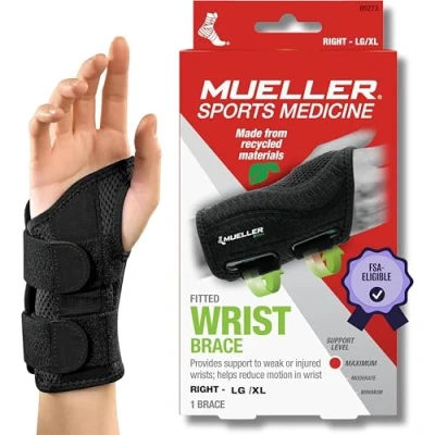 Abbildung von Mueller Sports Medicine Handgelenkbandage Greenline, recycelte Materialien