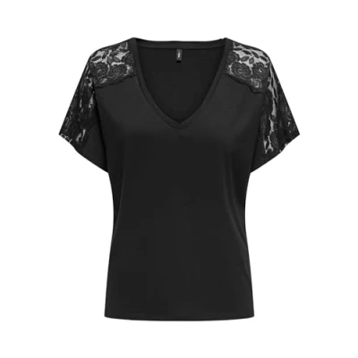 Abbildung von ONLY V Shirt &quot;ONLMOSTER S/S NECK LACE TOP JRS&quot;