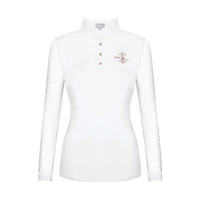 Abbildung von Fair Play Turniershirt Cecile Rosegold Weiß 36