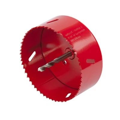 Abbildung von wolfcraft GmbH 5493000, Eins/Eine(r), Akkuschrauber, Gipskarton, Nicht eisenhaltiges Metall, Kunststoff, Sperrholz, Stahl, Holz, Rot, Bimetallisch, Hochgeschwindigkeitsstahl (HSS)