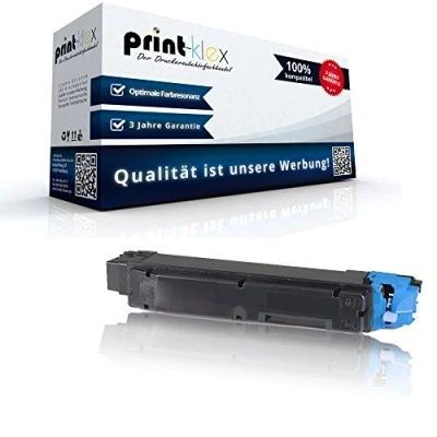 Abbildung von Print Klex Kompatible Tonerkartusche für Kyocera ECOSYS M6030cdn M6530cdn P6130cdn 1T02NRCNL0 TK5140 TK 5140 5140C TK5140C C Blau Cyan Office Serie