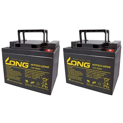 Abbildung von Ersatzakku Shoprider Arthus Plus 2X Kung Long 12V 50Ah Blei Akku Zyklenfest AGM VRLA AKKUman Set