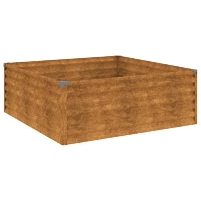 Abbildung von vidaXL Hochbeet 100x100x36 cm Cortenstahl (1 St)