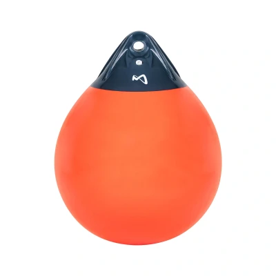 Abbildung von Mesle Kugelfender Globe, ø 35,5 cm orange, Fender Boje, Bootsfender rund aufblasbar, Ankerboje, Boot Schiff Yacht, Markierungsboje
