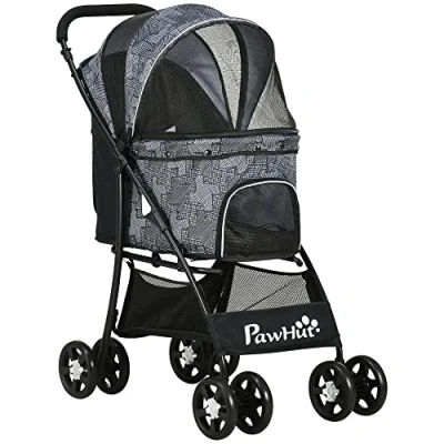 Abbildung von PawHut Hundebuggy Hundewagen, klappbar, 1 Korb, Kissen, (1 tlg),