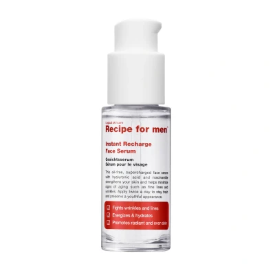 Abbildung von Recipe for men Instant Recharge Face Serum 30 ml