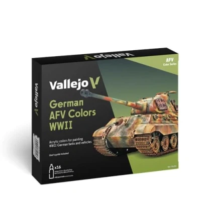 Abbildung von Vallejo 070107 Farbset, Deutsche Farben, WWII, 16 x 17 ml bunt