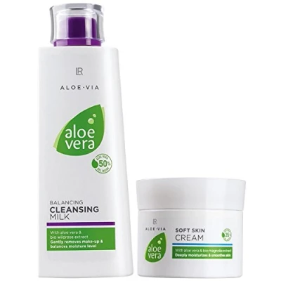 Abbildung von LR Aloe VIA Vera Gesichtspflege Set (200 ml Reinigungsmilch &amp; 100 Hautcreme)