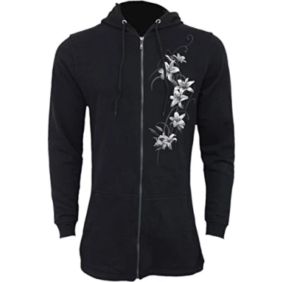 Abbildung von Spiral Pure of Heart Damen Hoodie mit durchgehendem Reißverschluss &amp; Schwalbenschwanz Ärmel S