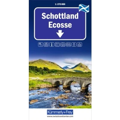 Abbildung von Kümmerly+Frey Regional Strassenkarte Schottland 1:275.000: Inkl. Transitpläne, Ortsverzeichnis und Reiseinformationen