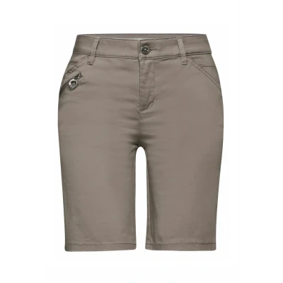 Abbildung von Street One Bermuda MIT Zipper Shorts, Damen, Größe: 34, Braun
