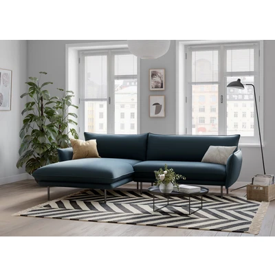 Abbildung von andas Ecksofa &quot;Stine L Form&quot;, Besonderes Design durch Kissenoptik und Keder, by Morten Georgsen