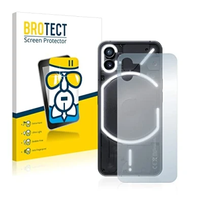 Abbildung von BROTECT Schutzglas für Nothing Phone (1) (Rückseite) Schutzfolie Panzer Folie Glas [Extrem Kratzfest 9H, Anti Fingerprint, Ultra Transparent]