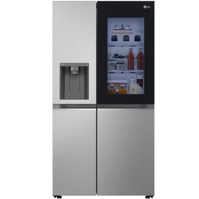 Abbildung von LG Side by G Serie GSGV81PYLL, 179,0 cm hoch, 91,3 breit, Wassertank, Total No Frost, Eis , Crushed Ice, Door in
